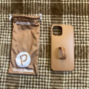 Loopy Case Tan Phone Case with Loop- iPhone 12